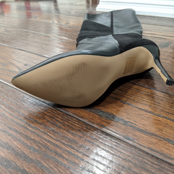 Aldo Cherell Black Leather Boots - 9 - Picture 4 of 11